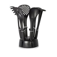 Set 7 ustensile de bucatarie cu suport, Berlinger Haus, Black Royal