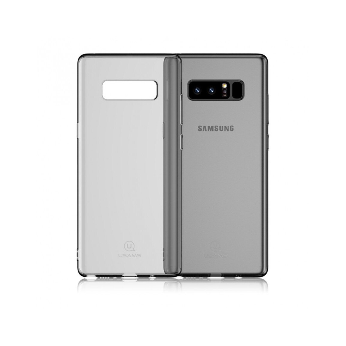 Carcasa protectie spate clara pentru Samsung Galaxy Note 8, neagra