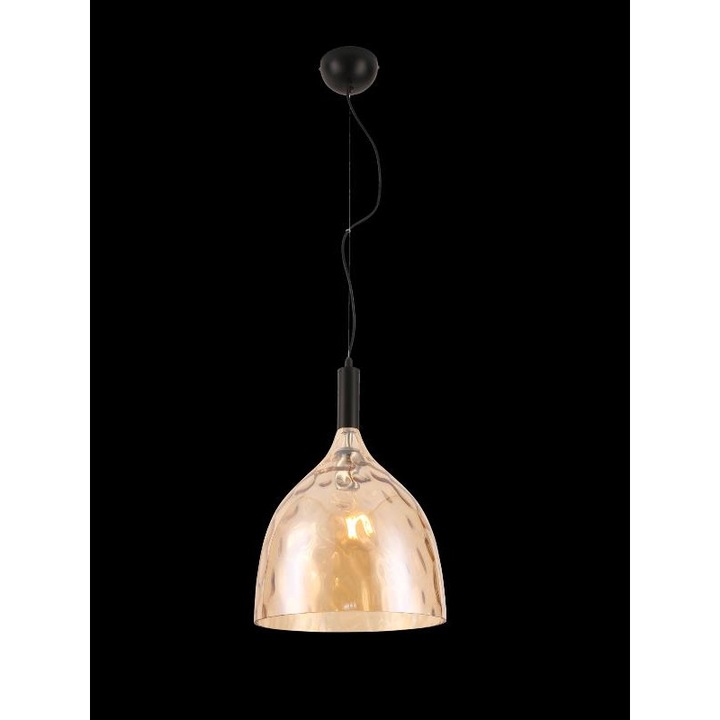 Lustra Celta B, Lampex, 1 x 60W, Galben/Negru