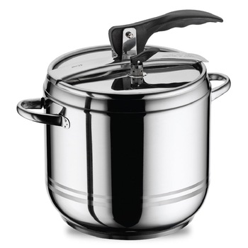 Oala sub presiune Home Perfect 12 litri, 23 cm, Inductie, Inox Oala sub presiune Home Perfect 12 litri, 23 cm, Inductie, Inox