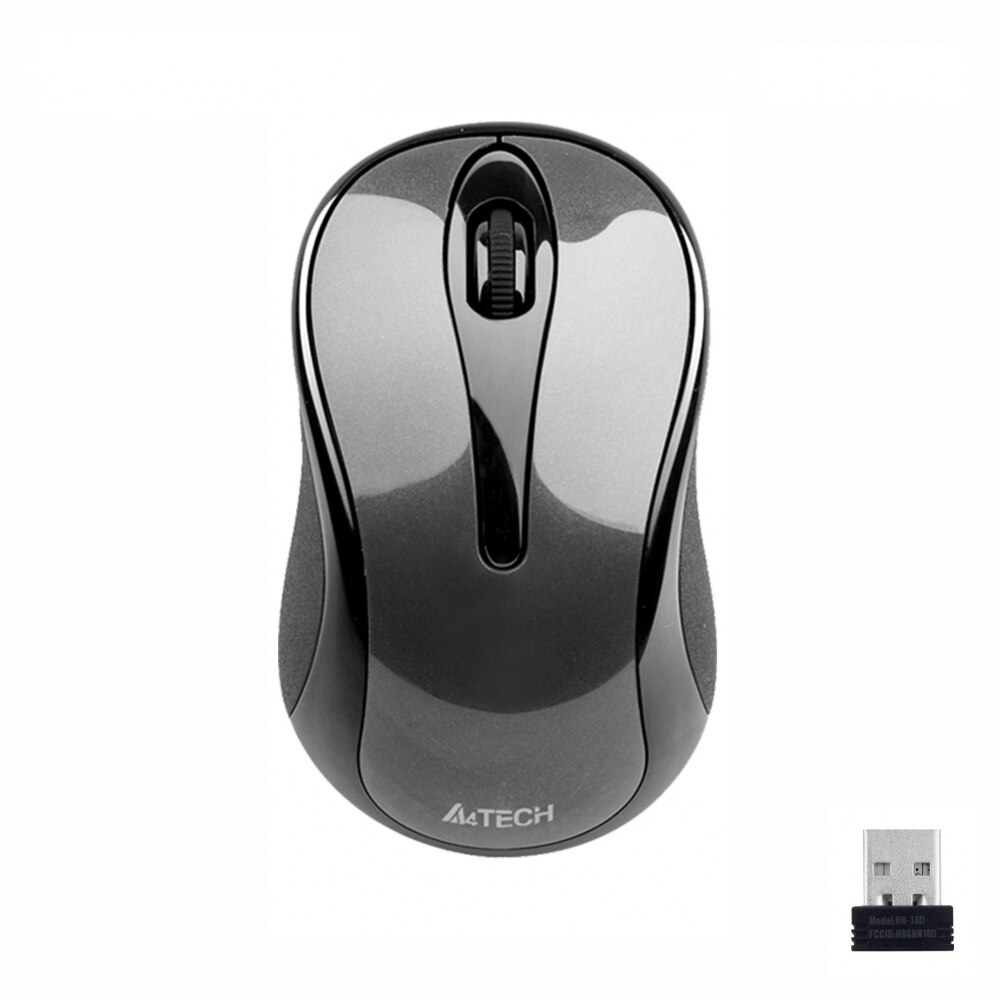 Mouse wireless A4tech G3-280A, V-Track PADLESS, USB, Gri