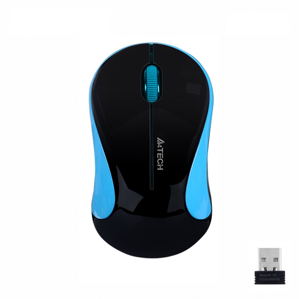 Mouse optic A4tech G3-270N-5 V-Track, USB, Negru/Albastru