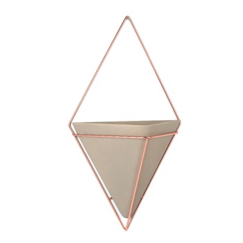 Vaza perete Umbra Trigg L cupru, beton Vaza perete Umbra Trigg L cupru, beton