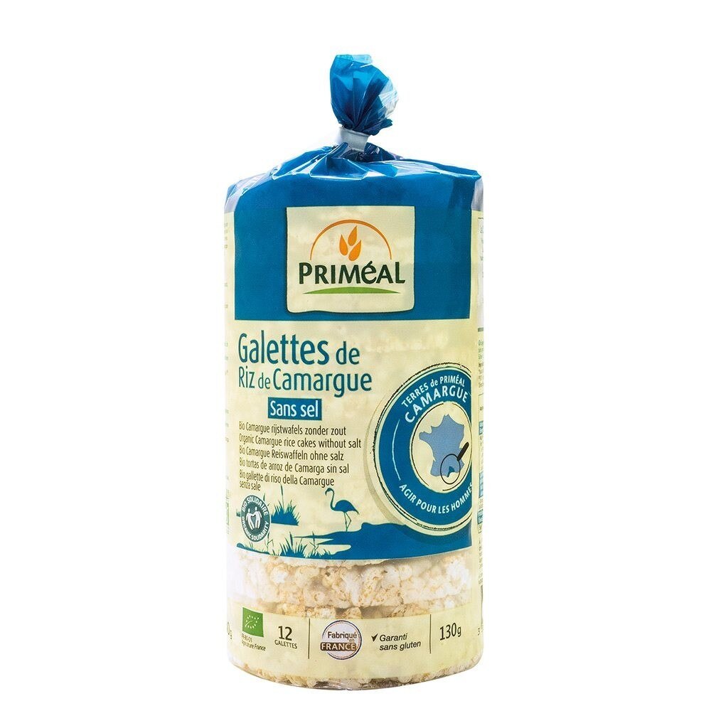 Rondele de orez de Camargue fara sare, Primeal, 130g