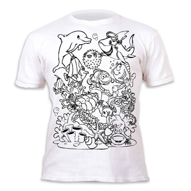 Tricou Splat Planet Sea Life - Coloreaza, Poarta, Spala, Repeta