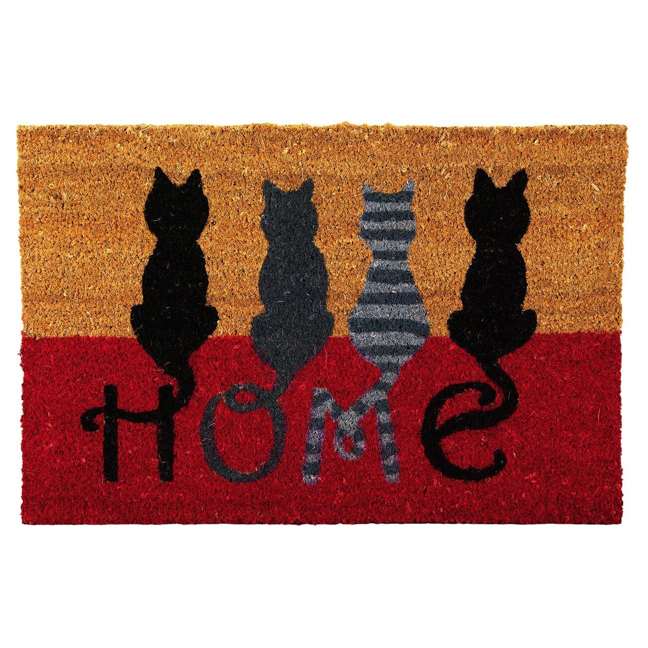 Covoras intrare Soda HOME model cu imprimeu pisicute, fibre de cocos, 40 x 60 cm