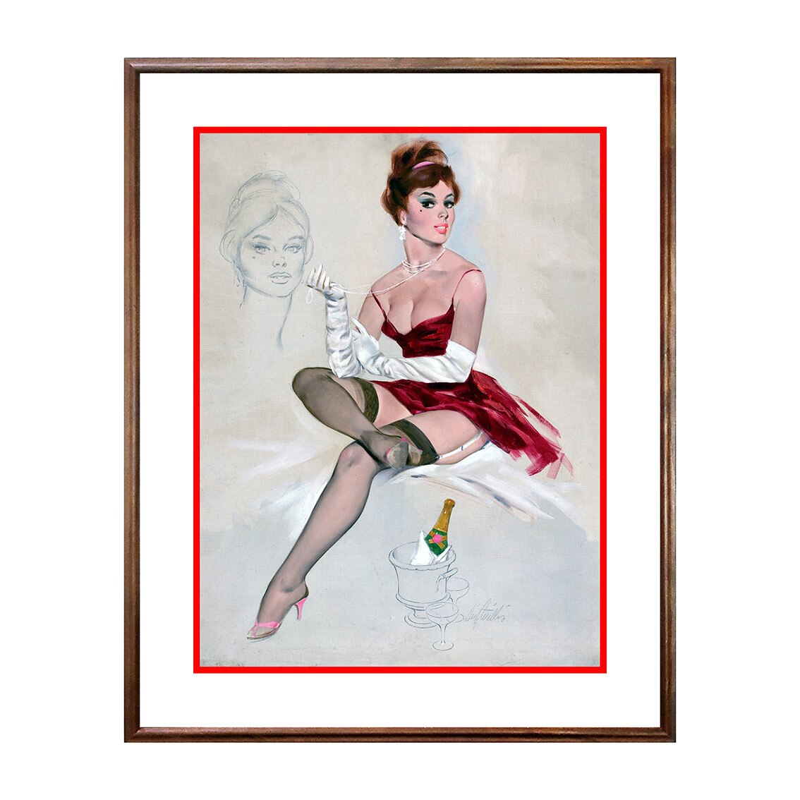 Tablou Poster, Vintage Pin-Up - VP-114, 40 x 50 cm