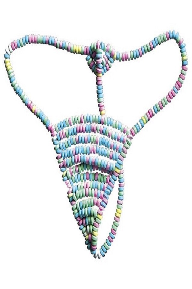 Tanga cu bomboane pentru femei, Multicolor