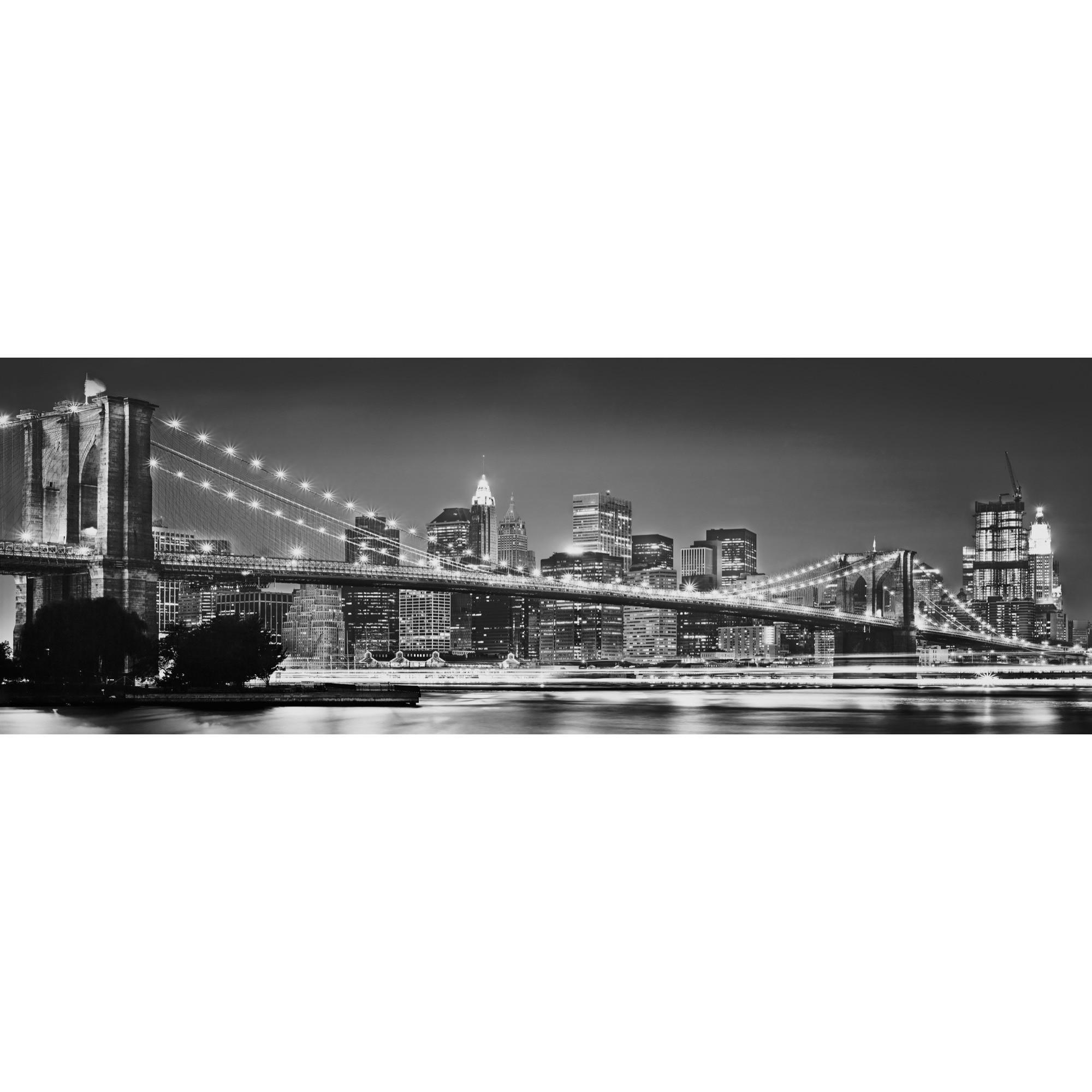 Fototapet urban Brooklyn Bridge Komar XXL2-320 Negru 368 X 124cm