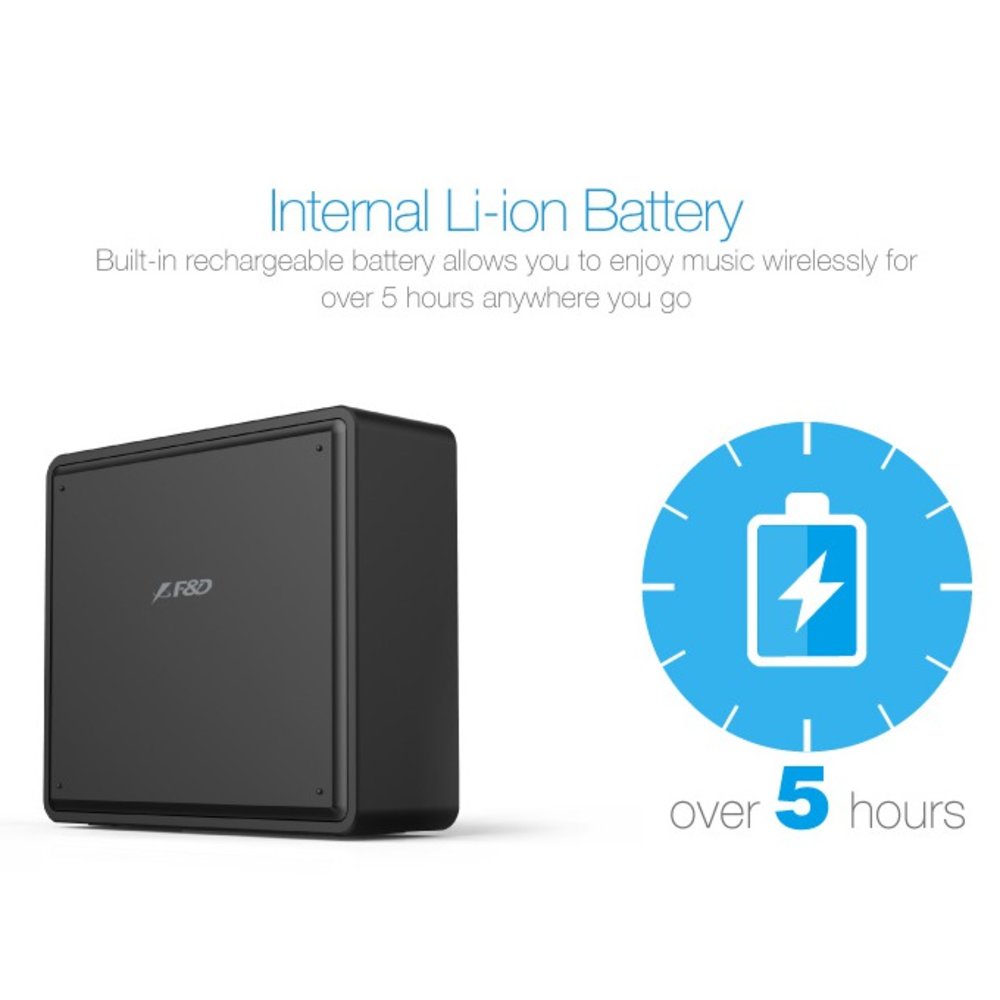 Тонколона Fenda F&D W5, 3W RMS, Bluetooth/USB, черна