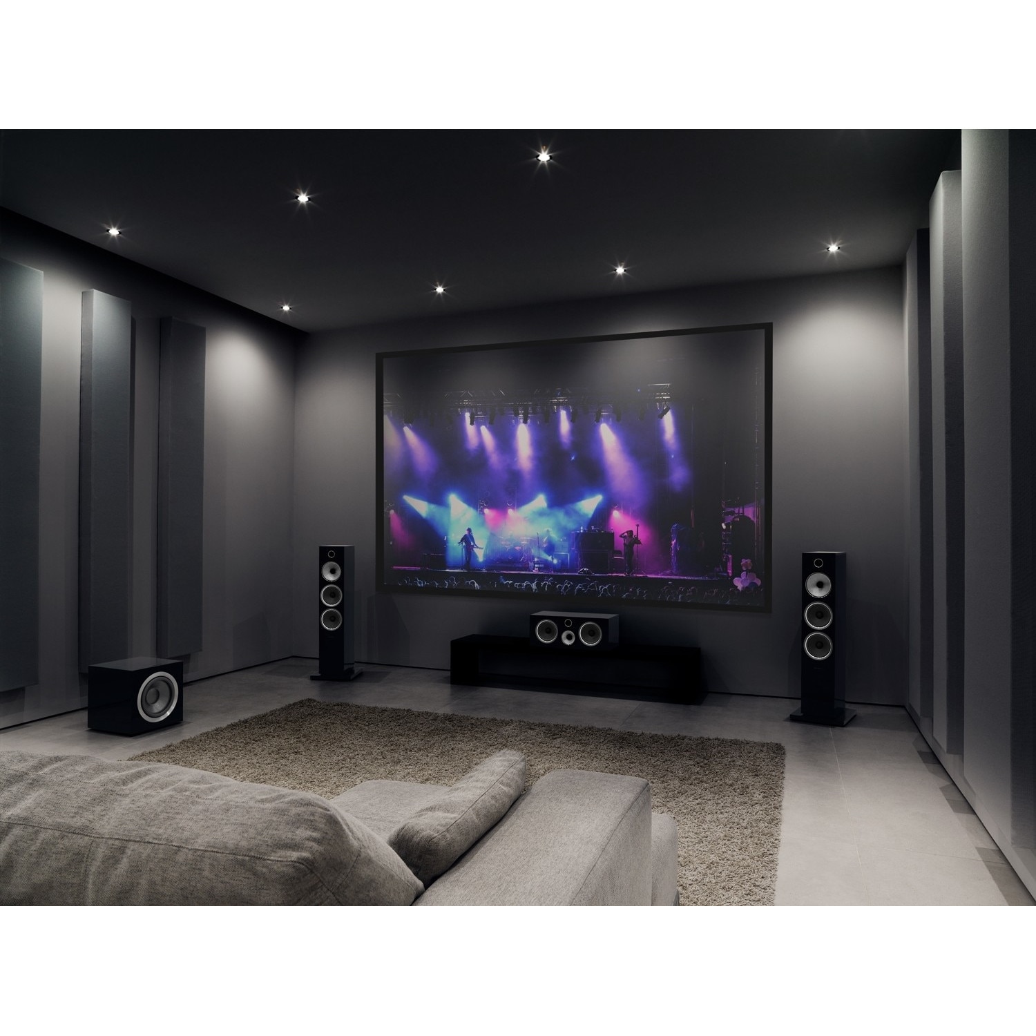 Subwoofer activ HI-FI Bowers & Wilkins DB4S, finisaj Gloss Black