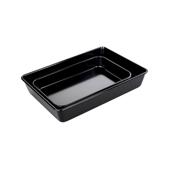 Set doua tavi pentru preparate gratinate, 34x24x6, 29x19x4 cm, negru Set doua tavi pentru preparate gratinate, 34x24x6, 29x19x4 cm, negru