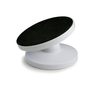 Suport rotativ pentru tort cu inclinatie adjustabila, 25x13 cm, alb/negru Suport rotativ pentru tort cu inclinatie adjustabila, 25x13 cm, alb/negru