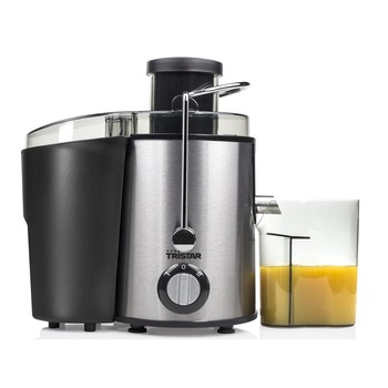 Storcator de fructe si legume Tristar SC-2284, 400 W, 2 viteze, silentios 78dB, sistem antipicurare, recipient suc, rezervor pulpa, otel inoxidabil Storcator de fructe si legume Tristar SC-2284, 400 W, 2 viteze, silentios 78dB, sistem antipicurare, recipient suc, rezervor pulpa, otel inoxidabil