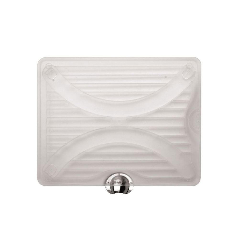 Scurgator de vase cu fanta reglabila si scurgere dubla, 49 x 38 cm, Alb