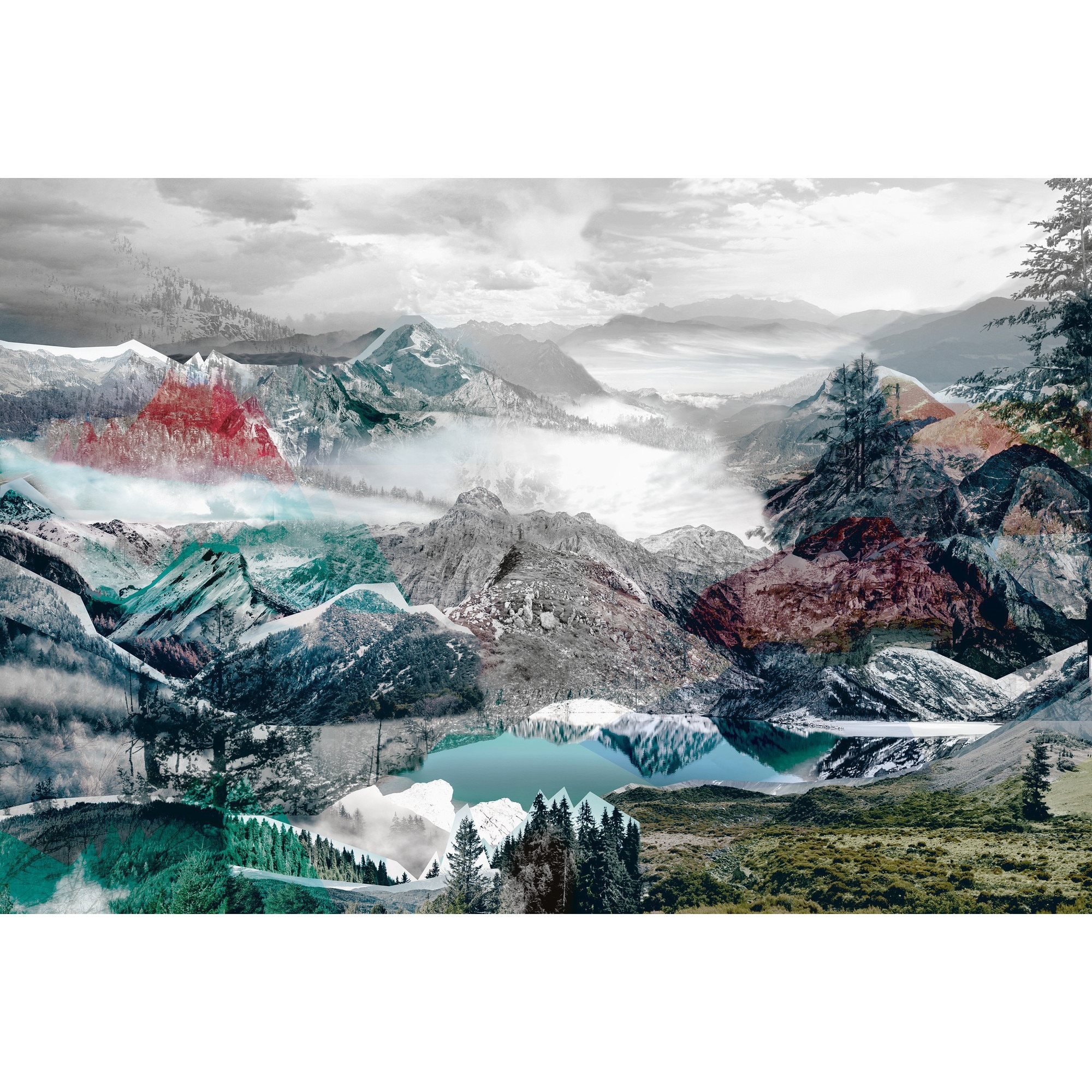 Fototapet , Colectia Komar Into Illusion 2, Categoria Deluxe , Gama Vlies XXL , 4 piese , dimensiuni 368x248 cm , XXL4-053