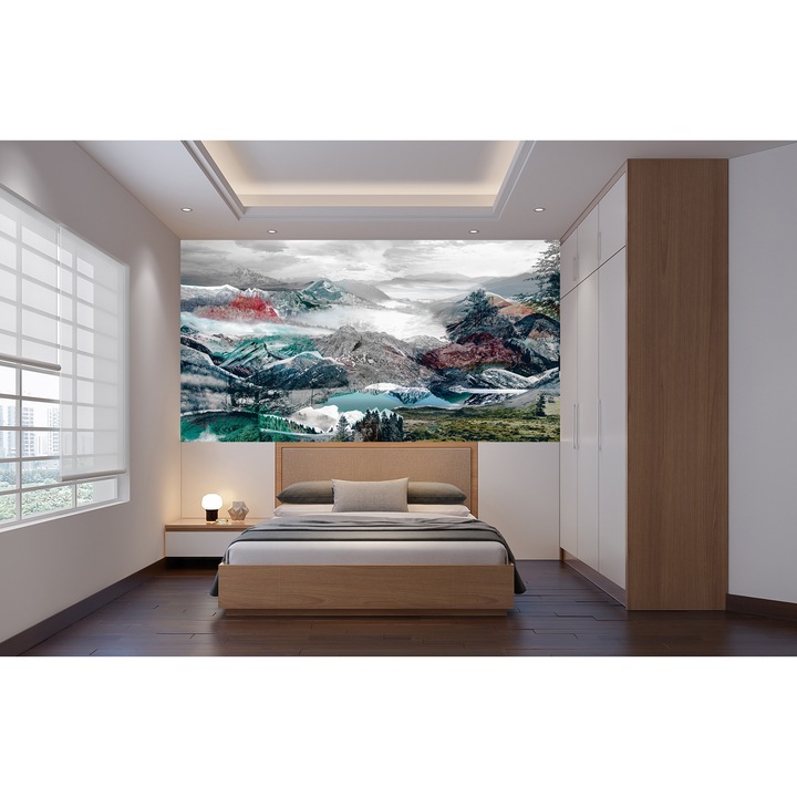 Fototapet , Colectia Komar Into Illusion 2, Categoria Deluxe , Gama Vlies XXL , 4 piese , dimensiuni 368x248 cm , XXL4-053