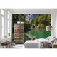 Fototapet peisagistic Eden Falls Komar 8-533 Verde/Albastru 368 X 254cm ( LxI )