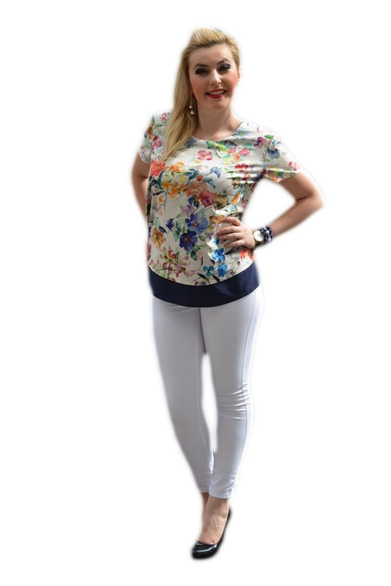 Bluza rafinata de vara, D&J Exclusive, Multicolor