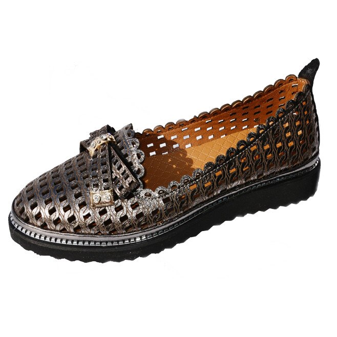 Pantofi casual din piele , D&J Exclusive, Negru sidef