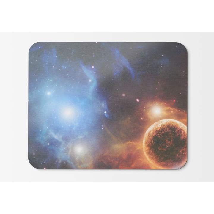 Egérpad grafika Aszteroidák ködök Világűr Bolygók - 21,5 x 27 x 0,3 cm