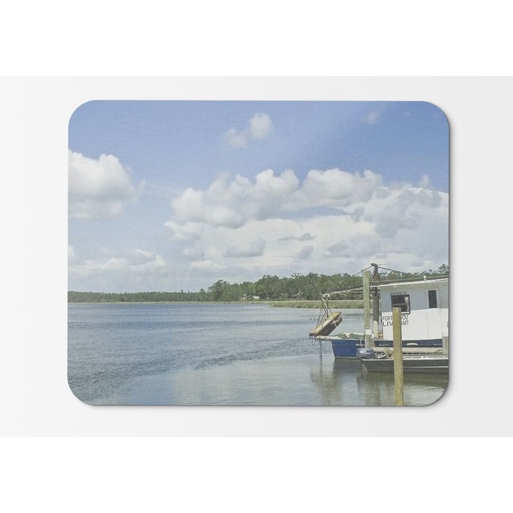 Mouse Pad Architecture Day Ships Sea - 21,5 x 27 x 0,3 cm