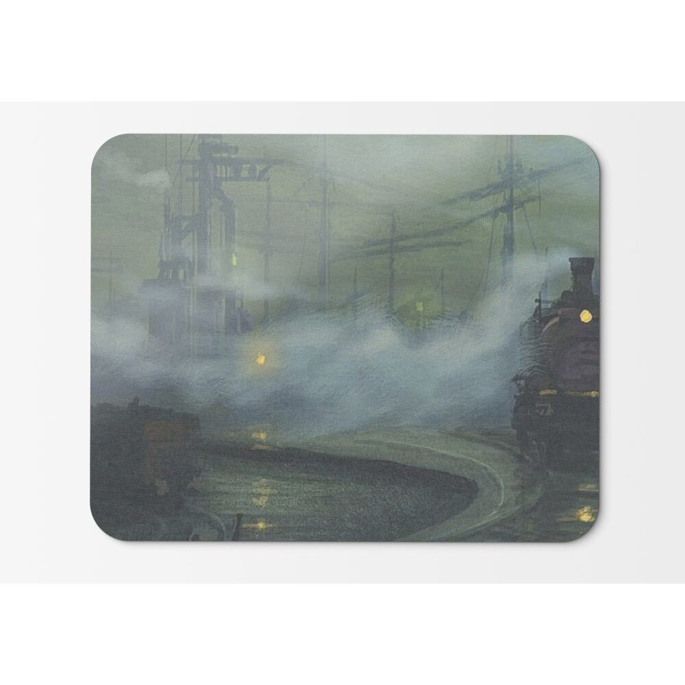 Mouse Pad Artwork Industrial Plants Trains Urban - 21.5 x 27 x 0.3