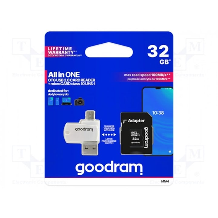 Goodram M1A4 All in One 32 GB MicroSDHC UHS-I Клас 10