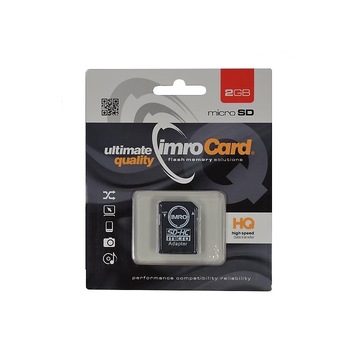 Card de memorie Imro Micro Secure Digital 2gb Clasa 4 Hc + adaptor Card de memorie Imro Micro Secure Digital 2gb Clasa 4 Hc + adaptor