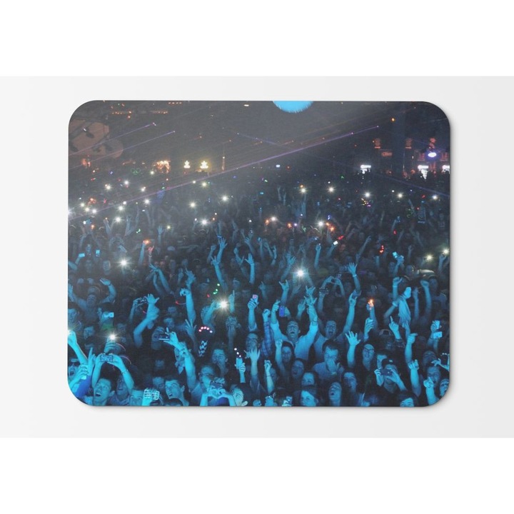 Mouse Pad Blue Club Glow Lights Party - 21,5 x 27 x 0,3 cm