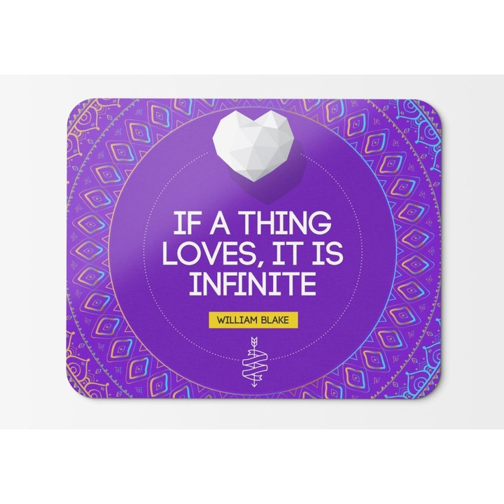 Egérpad Bestlove Quotes Heart 008 - 21,5 x 27 x 0,3 cm