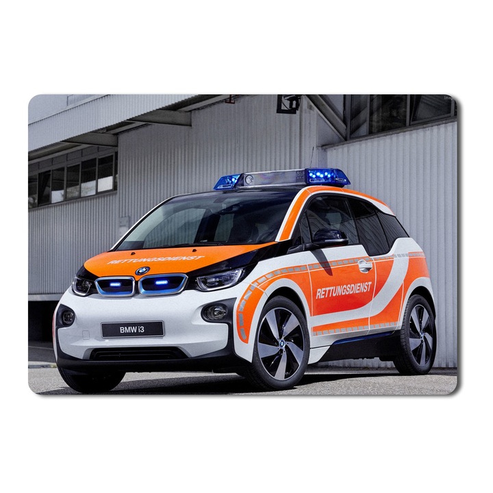 Подложка за мишка Bmw Ielectric Cars Rettmobil Safety Car - 21,5 x 27 x 0,3 cm