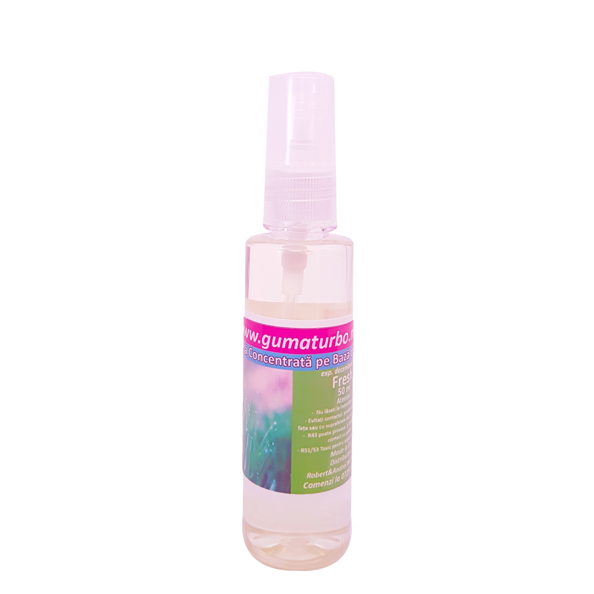 Odorizant aroma fresh 50 ml cu pulverizator garantat pe baza de ulei