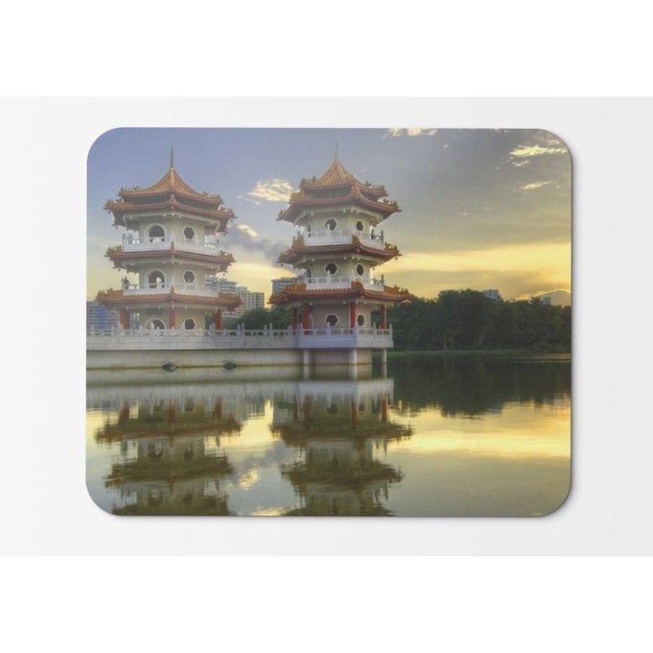 Подложка за мишка China Chinese Pagoda - 21.5 x 27 x 0.3cm