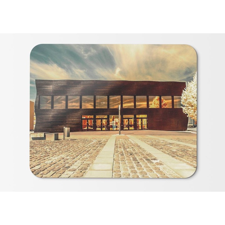 Mouse Pad Cityscapes Architecture Urban Buildings Distorted View - 21.5 x 27 x 0.3cm