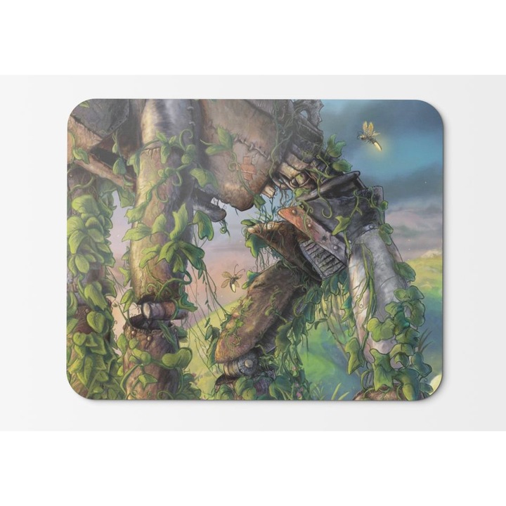 Mouse Pad Cogs Digital Art Fantasy Fireflies Grass - 21.5 x 27 x 0.3cm