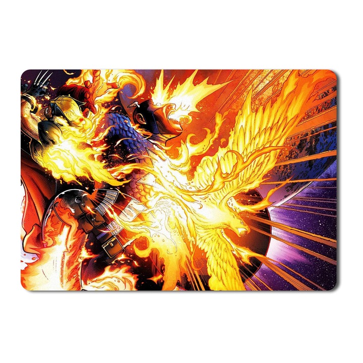 Mouse Pad Comics Captain America Wolverine Phoenix - 21,5 x 27 x 0,3 cm
