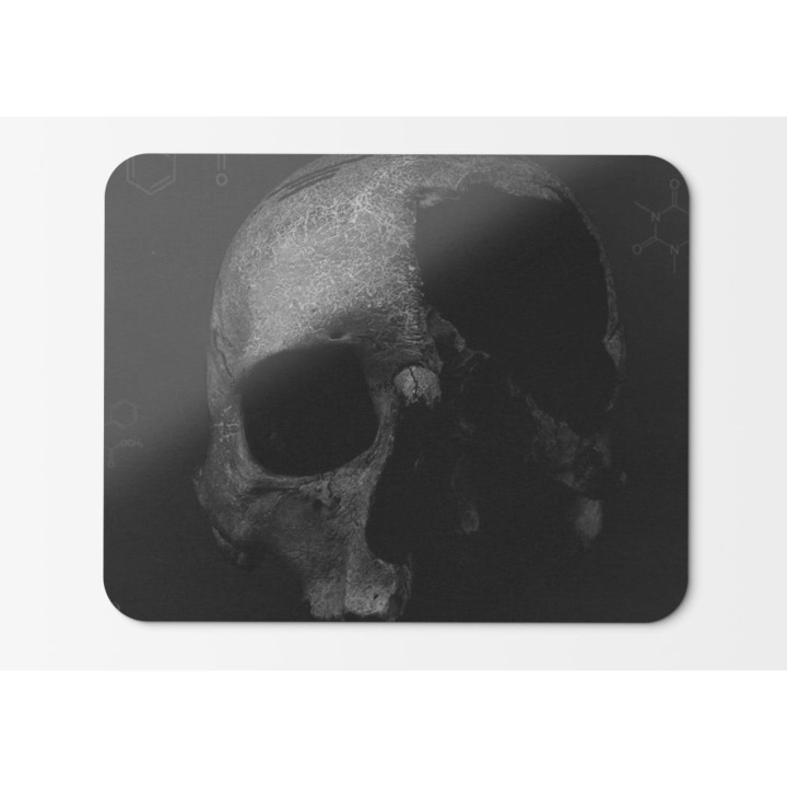 Egérpad Death Sötétszürke Kémiai Háttér Vegyszerek Tábla - 21,5 x 27 x 0,3 cm