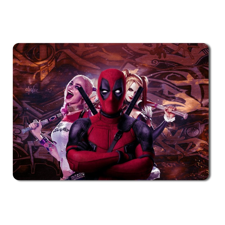 Egérpad Deadpoolharley Quinn Suicide Squad Art Margot Robbie Best - 21,5 x 27 x 0,3 cm