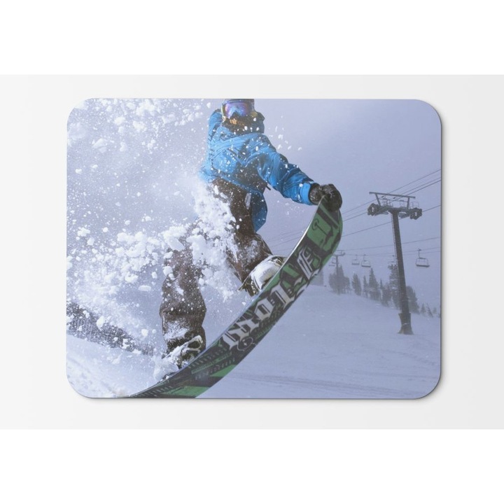 Mouse Pad Extreme Snowboardingtéli Jump Snow 004 - 21,5 x 27 x 0,3 cm