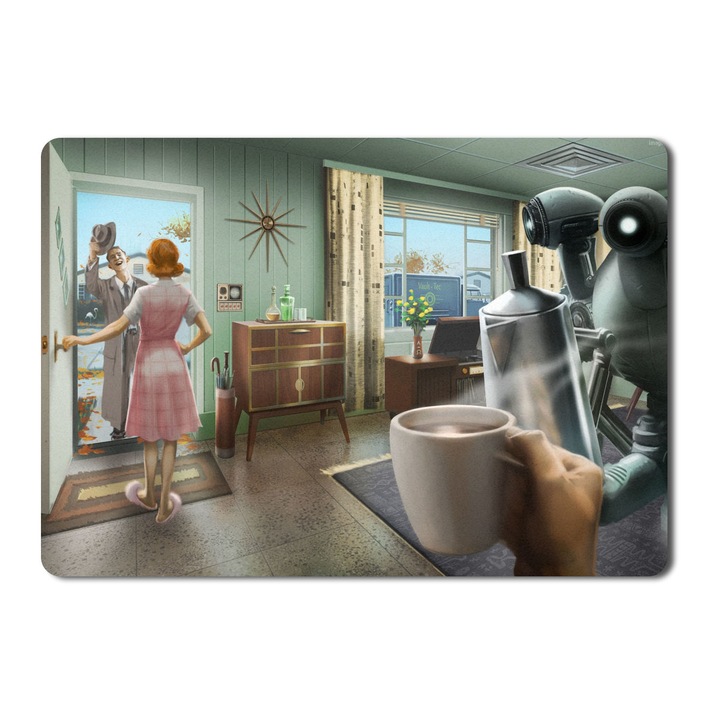 Mouse Pad Fallout A legjobb játékok Shooter játék PC Ps Xbox One - 21,5 x 27 x 0,3 cm