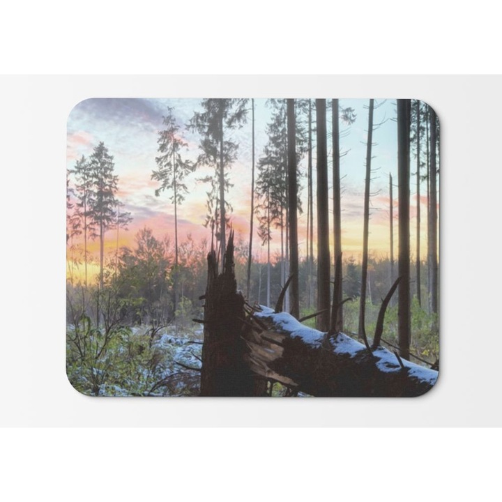 Mouse Pad Landscapes Nature Trees Animals Wolves - 21.5 x 27 x 0.3cm