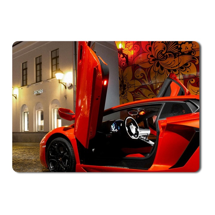 Egérpad Lamborghini Supercars Aventador olasz autók - 21,5 x 27 x 0,3 cm