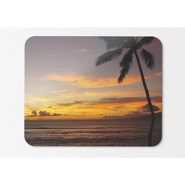 ΠΠΎΠ΄Π»ΠΎΠΆΠΊΠ° Π·Π° ΠΌΠΈΡΠΊΠ° Mauihawaii Ocean Palm Sunset - 21,5 x 27 x 0,3 cm