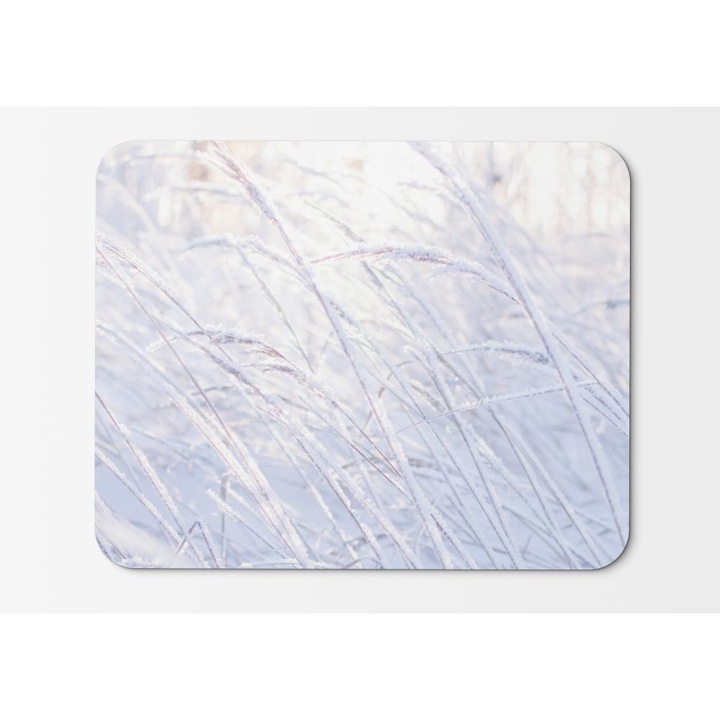 Mouse Pad Meadows Snow Frost Grass - 21,5 x 27 x 0,3 cm