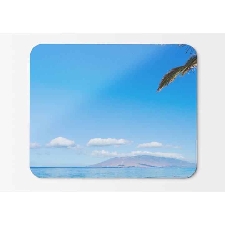 Подложка за мишка Mauihawaii Beach Ocean Coast Palm Sky - 21,5 x 27 x 0,3 cm