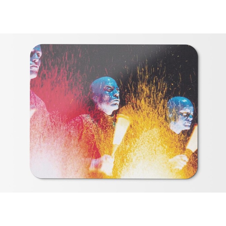 Mouse Pad Music Blue Man Group Musician - 21,5 x 27 x 0,3 cm