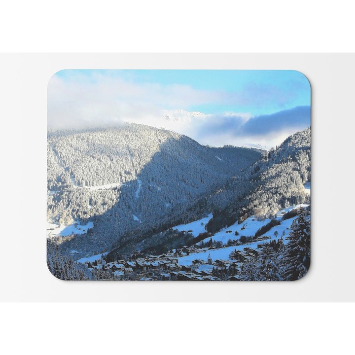 Mouse Pad Mountainssnow Winter Forest - 21,5 x 27 x 0,3 cm