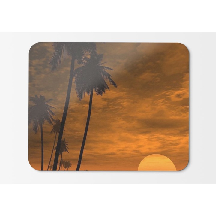 Подложка за мишка Nature Beach Palm Trees Palms Drive Skies - 21,5 x 27 x 0,3 cm
