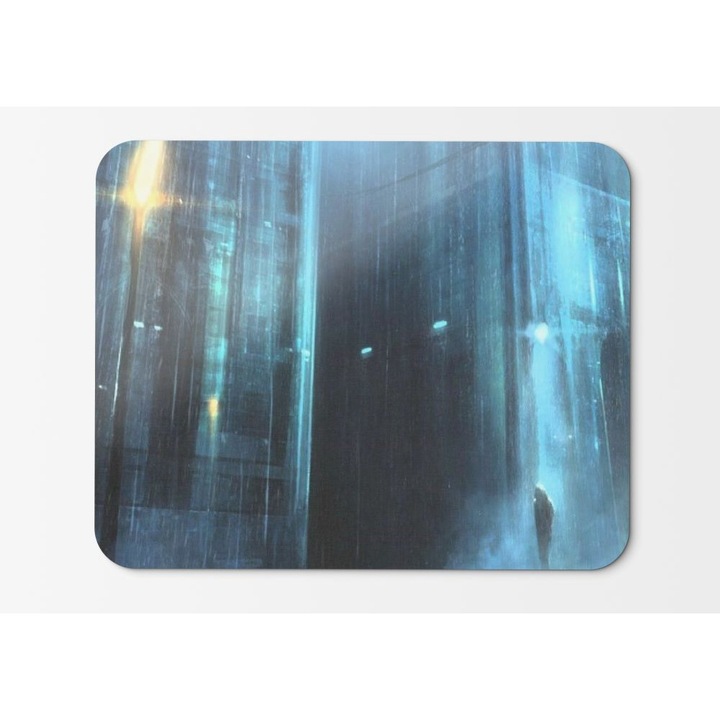 Egérpad Noir grafika karakterek esőcseppek - 21,5 x 27 x 0,3 cm